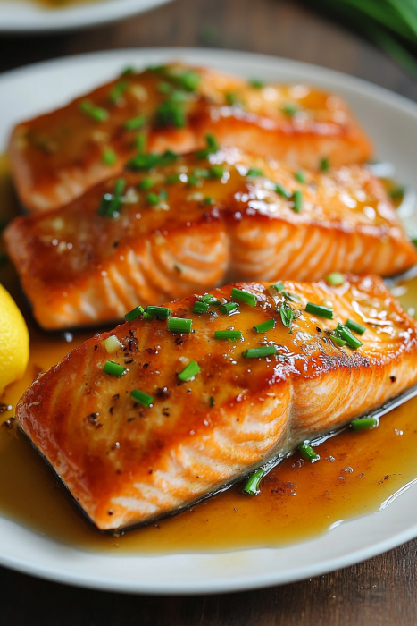 Honey Garlic Glazed Salmon Recipe