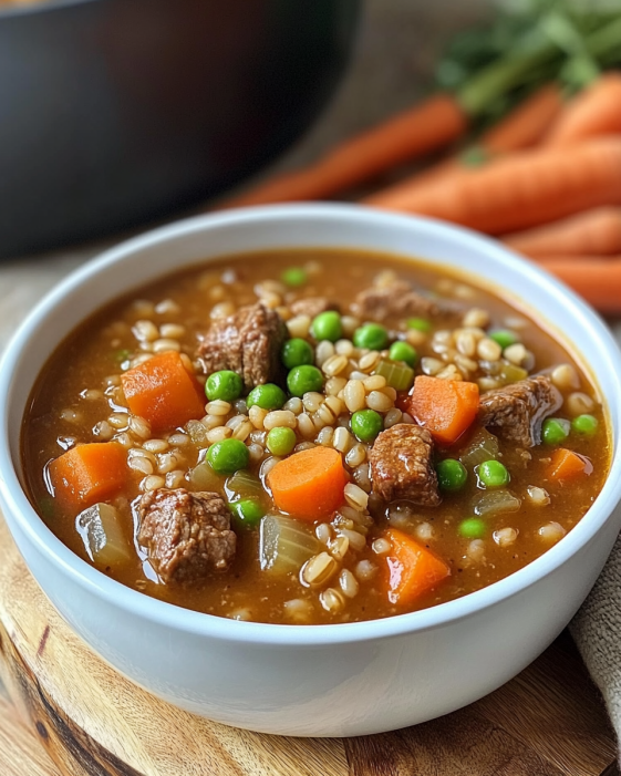 Old-Fashioned Beef Barley Stew
