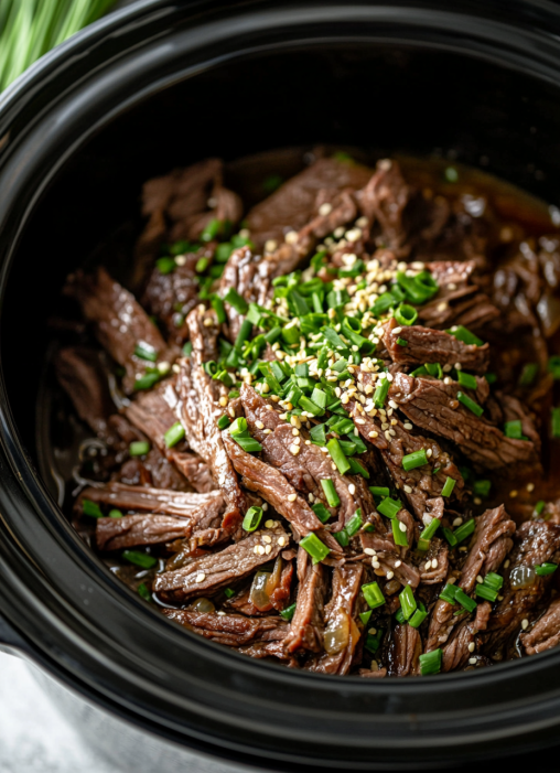 Slow Cooker Korean BBQ Beef
