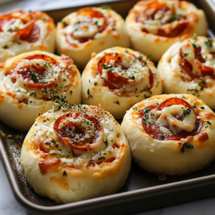 Homemade Pepperoni Pizza Rolls