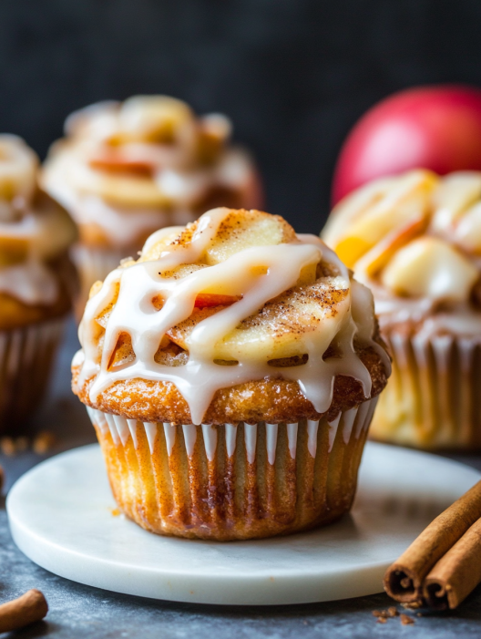 Apple Cinnamon Roll Cupcakes