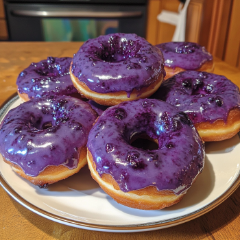 Baked Blueberry Donuts