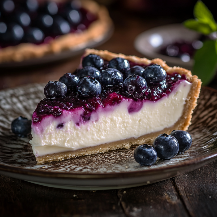 No Bake Blueberry Cheesecake