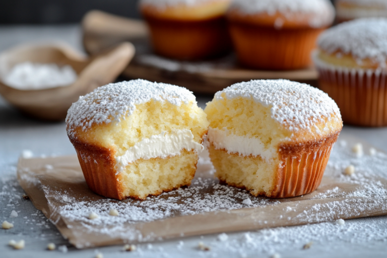 Fluffy Japanese Cotton Cheesecake Cupcakes